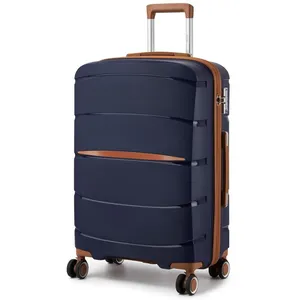 KONO Valise Moyenne Taille Valises de Voyage 66.5x45.5x24cm Rigide Lég... pas cher