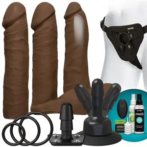 Doc Johnson Vibrating Dual Density ULTRASKYN Toys Set + Remote Control pas cher