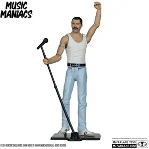 Mcfarlane Toys Music Maniacs Rock Action Figure Freddy Mercury 15 cmVendu parbol