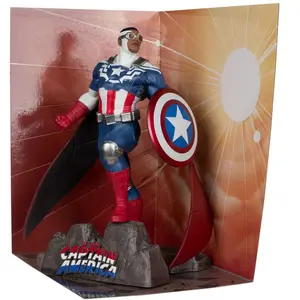 Mcfarlane Toys Statue De Collection 1/10 Tout Neuf Captain America Mar... pas cher