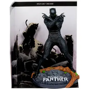 Mcfarlane Toys Collection Chevaliers 4 Statue Pvc 1/10 Black Panther M... pas cher