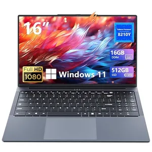 SANS PC Portable - 16 FHD 1200P IPS- Core i5-8210Y (jusquà 3.6Ghz) - R... pas cher