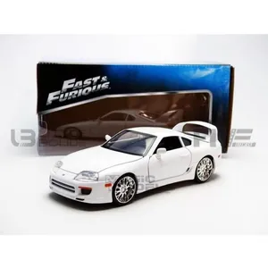 Voiture Miniature de Collection - JADA TOYS 1/24 - TOYOTA Supra - Blan... pas cher