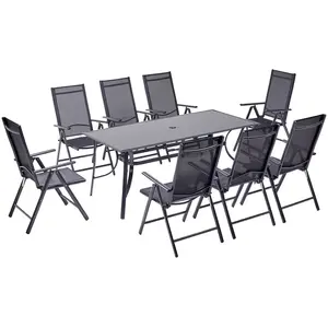 Concept-Usine Rimini 8. Salon De Jardin Aluminium 8 Places pas cher