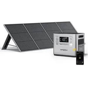 2400W Générateur solaire portable AFERIY, batterie 2048Wh avec 200W pa...