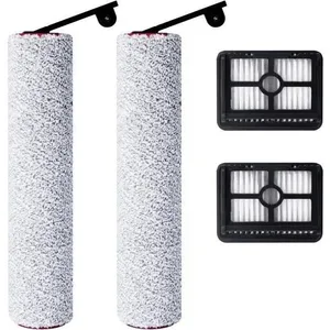 DASINKO Accessoires pour Dreame H12 Pro Ultra / H13 Pro Aspirateur Eau et poussière, 2 rouleaux de brosse + 2 filtres HEPA + 1 brosse de pas cher