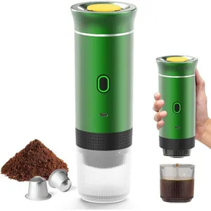 DASINKO Machine à Café Multi Capsules, Cafetiere Expresso, D'Auto-Chauffage, Petites Capsules,Cafetiere Portable Pour Bureau  - vert pas cher