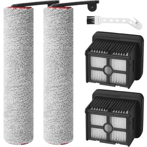 DASINKO Accessoires pour Dreame H12 Pro / H12 Dual Pièces de Rechange pour aspirateur Eau et poussière, 2 Brosse rotative + 2 filt pas cher