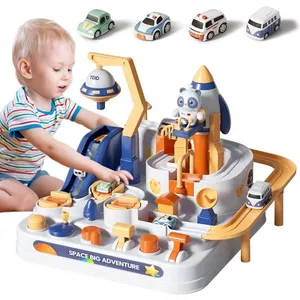 NETBOAT Jouet pour voiture de rail, jouet de piste d'aventure, jouet pour enfants, jouet de piste pour enfants de plus de 3 ans.