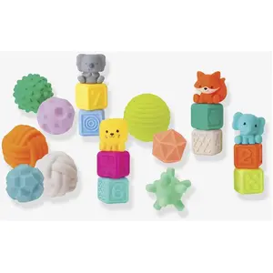 Infantino Coffret sensoriel Balls Blocks Buddies super soft pas cher
