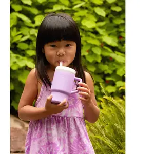 Ma première tasse - INFANTINO - Silicone - Mauve lila pas cher