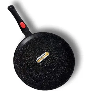 CFLAGRANT Très Grande Poêle à Crêpes 32cm Crêpière Façon Pierre Tous Feux Dont Induction sans PFOA Cuisson sans Matière Grasse Revêtemen[25] pas cher