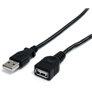 StarTech.com 10 ft Black USB 2.0 Extension Cable A to A - M/F - rallon... pas cher