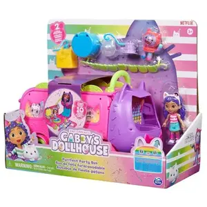 2 Figurines Gabby et la Maison Magique Disco Bus Transformation Celebration pas cher