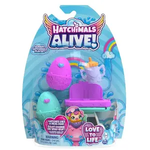 Pack de 2 Figurines Hatchimal avec chaise haute pas cher