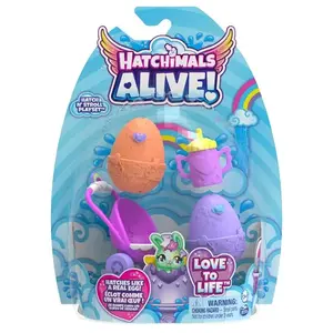 PACK DE 2 HATCHIMALS + POUSSETTE pas cher