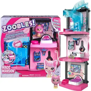 Zoobles Speelset Magic Mansion Junior Roze 8-delig pas cher