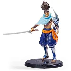 Figurine Yasuo League of Legends 10 cm avec 12 points d'articulation et accessoires pas cher