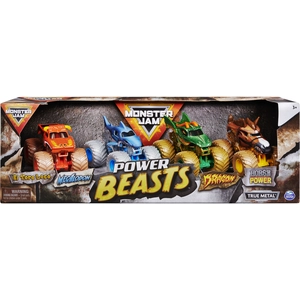 Pack de 4 voitures en miniature Monster Jam 1:64 pas cher