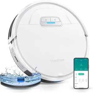 N.A HONITURE Robot Aspirateur Laveur Poils Animaux, G20 Aspirateur Robot 3 en 1, 3000PA, Alexa/WiFi/APP, Idéal pour Tapis Sols Durs, pas cher