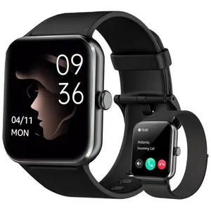 Blackview Montre Connectée Homme Femme avec Appels Bluetooth Assistant Vocal Sommeil Podomètre Smartwatch pour Android iOS NoirVendu parcdiscount