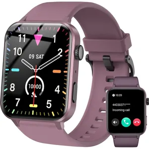 Blackview Montre Connectée Femme avec Appel Bluetooth Assistant Vocal Fonction Féminine Sommeil SpO2 Smartwatch Adultes Ado -VioletVendu parcdiscount