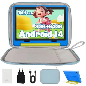 KOTSREN Tablette pour Enfant 10 Pouces avec Kid-Proof Étui Blue et Sac... pas cher