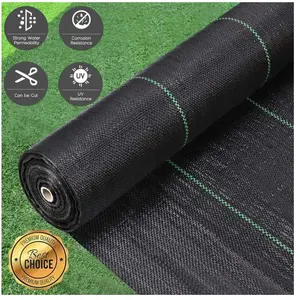 YOLEO Toile de Paillage Couverture de Sol 4mx25M Contre les Mauvaises Herbes Bâche Perméable Protection UV Haute Densité pas cher