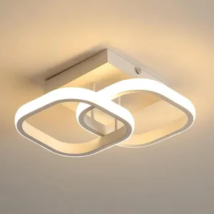 COMELY Plafonnier led Moderne, Luminaire de Plafond Carré en Acrylique... pas cher