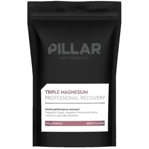 PILLAR Performance | Triple Magnesium Powder | Berry | pouch - 200g pas cher