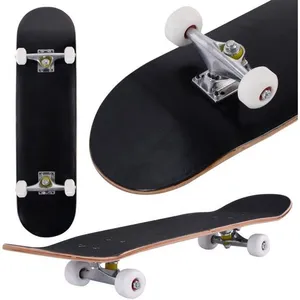 GIANTEX Skateboard Complet Dimension 79x20CM en Érable Noir Charge Dyn...Vendu parcdiscount