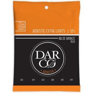Darco D510 - Jeu cordes acoustiques Extra Light 80/20 - 10-47