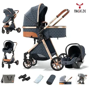 MagicZC poussette bébé 3 en 1,Dossier réglable,0-3 ans, pliable,nouvea... pas cher