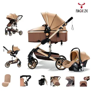 MagicZC bébé Poussette duocombinéesCeinture de sécurité à 5 pointsplia... pas cher