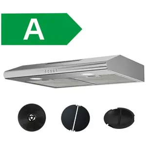 FIREGAS Montage sous armoire hotte d'aspiration murale 60cm pour évacu...