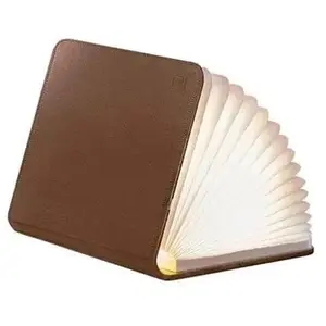 Comparateur de prix : Lampe livre intelligente Gingko en cuir Mini Marron