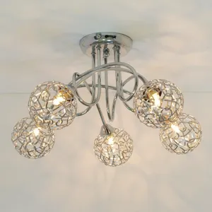 Comparateur de prix : KOSILUM Plafonnier - Aphyse - 5 boules - Blanc - 20W - G9
