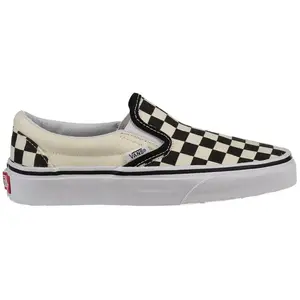 Vans Baskets Vans Classic Slip-On Beige Damier - 46 pas cher