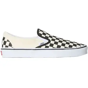 Vans Baskets Vans Classic Slip-On Beige Damier - 44 pas cher