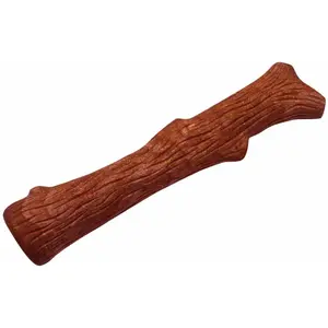 Petstages Jouet à mâcher pour chien Dogwood - en faux bois/arôme mesquite - S