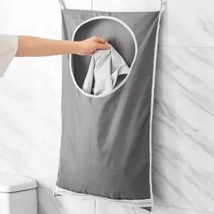 DLZAOAO Sac à Linge, Panier à Linge Grande Contenance Sac de Rangement, Sac De Rangement Pour Sac De Placard À Linge Suspendu, pour Salle pas cher