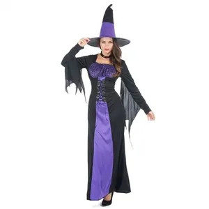 Costume de femme sorcière déguisemment halloween Taille unique pas cher