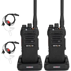 Retevis NR630 Talkie Walkie, Radio Bidirectionnelle Longue Portée IP67 Étanche, Réduction de Bruit, 2800mAh, VOX, avec CasqueVendu parcdiscount