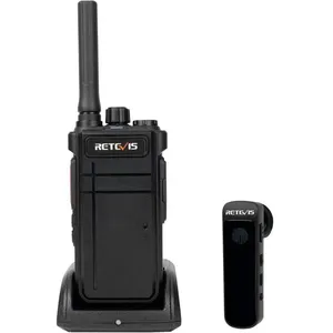 Retevis RB637 Talkie-Walkie avec Oreillette Bluetooth, Radio Bidirectionnelle,2000mAh USB Rechargeable, Lampe de Poche, MainsVendu parcdiscount