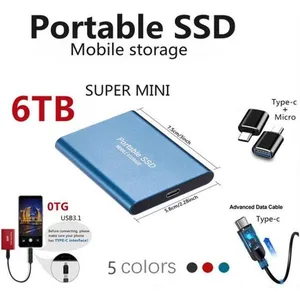 Disque dur externe portable 6 To - ANTCOOL - Mini SSD - 7200 tr/min - ...Vendu parcdiscount