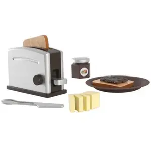 Kidkraft - Set grille pain en bois avec accessoires expresso