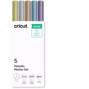 Kit de 5 stylos à pointe moyenne Cricut couleurs métallisés pas cher