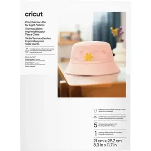 Cricut  Printbare Iron-On voor lichte stoffen   A4 (5 stuks)