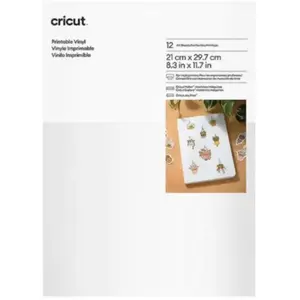 Cricut  Afdrukbaar Vinyl - A4 (12 stuks)