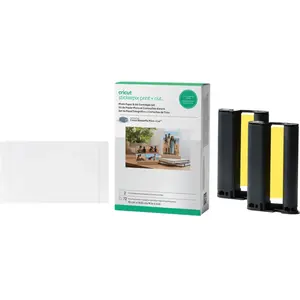 Cricut - Conso Plastif  Papier Photo 72f Blanc + 2 Encres Sticke